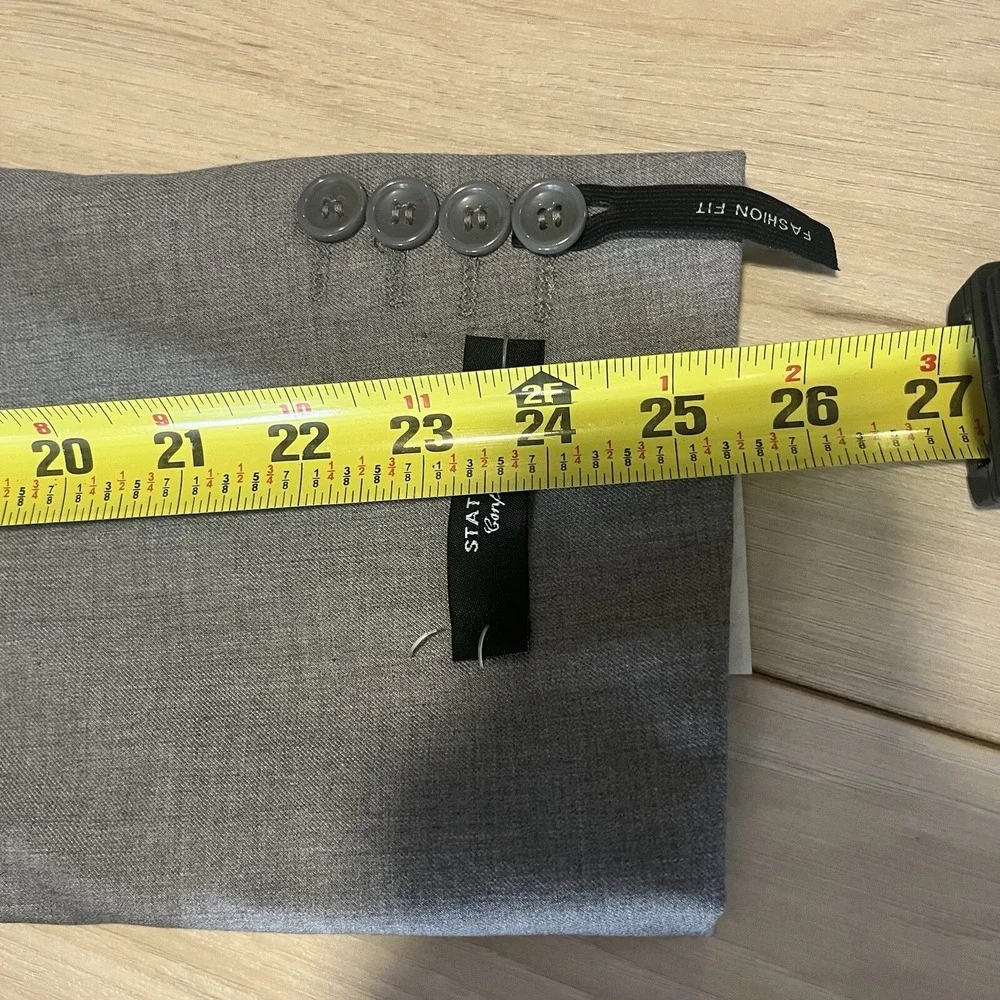 Statement NEW Italy Confidence Pure Handmade Blazer Gray Wool Mens Size 44R